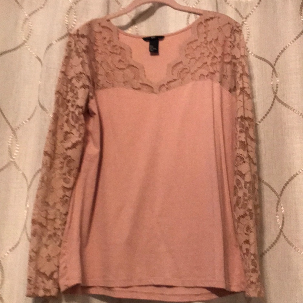 Illusion lace top from H & M